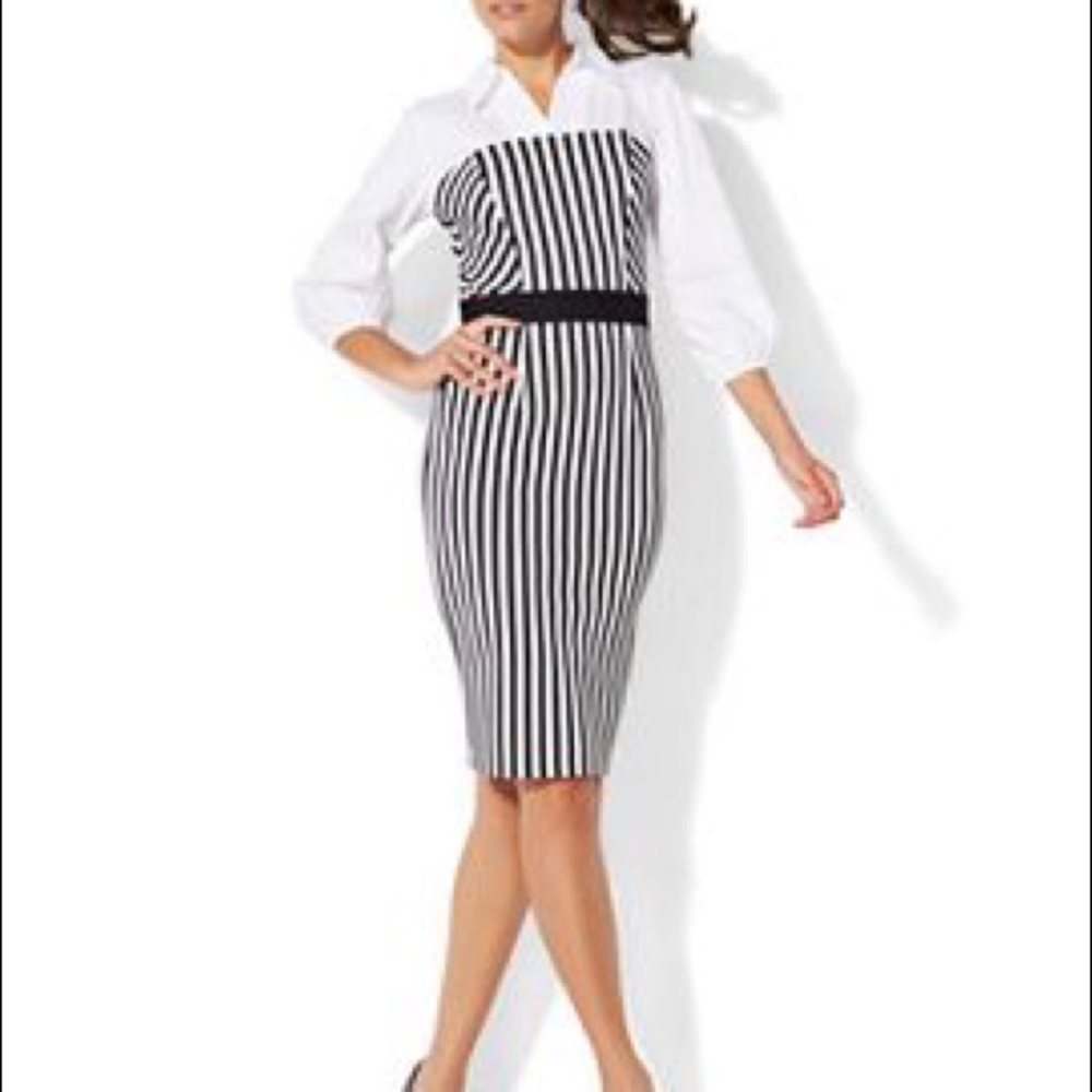 NY&Co Business Striped Dress